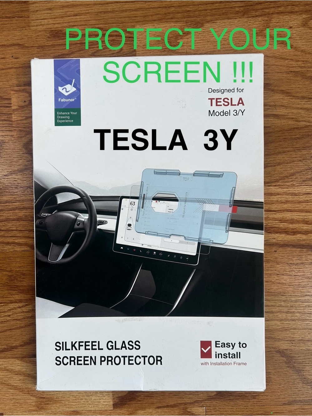 Tesla Model 3/ Y Silkfeel Glass Screen Protector - Clear